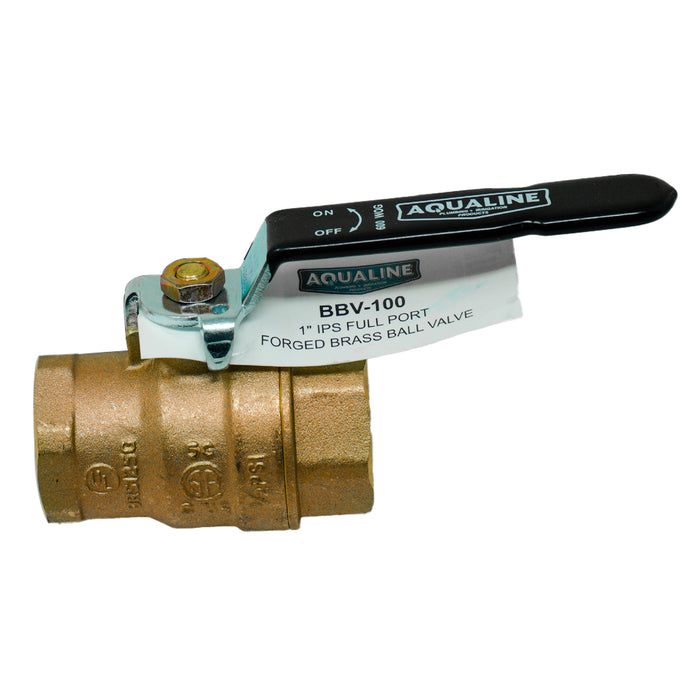 Aqualine BBV-100 1-inch Brass Ball Valve