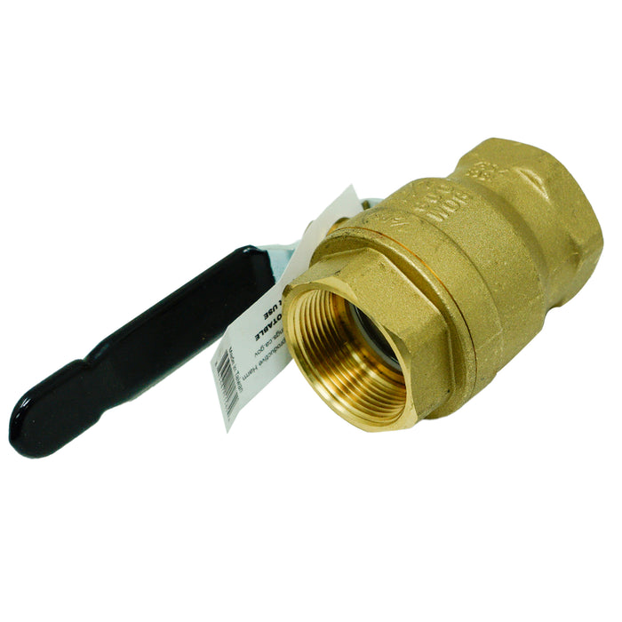 Aqualine BBV-150 1-1/2-inch FIPT Brass Full Port Ball Valve, 600 WOG