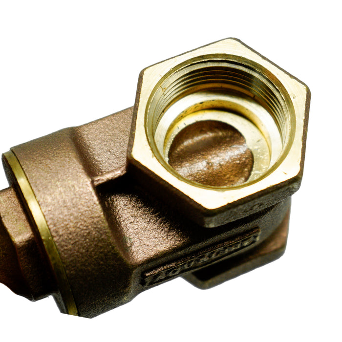 Aqualine BGV-100 1-inch Brass Gate Valve with Wheel Handle 200 WOG