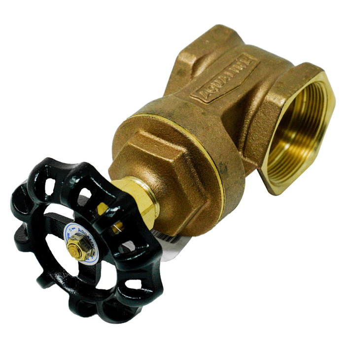 Aqualine BGV-200 2-inch Brass Gate Valve with Wheel Handle 200 WOG