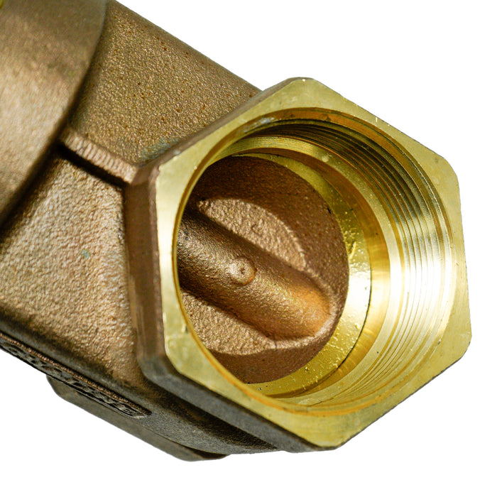 Aqualine BGV-250 2-1/2-inch Brass Gate Valve with Wheel Handle 200 WOG