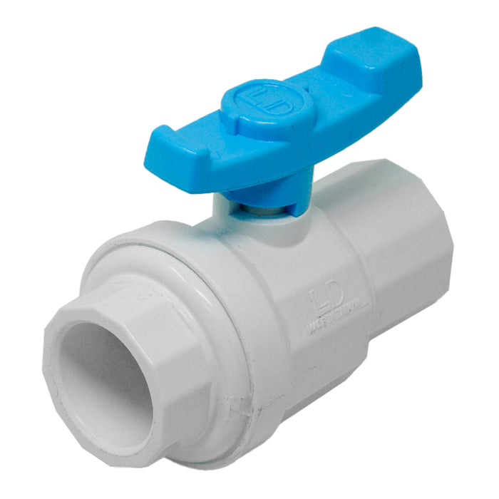 Aqualine PBV-100S 1-inch Plastic PVC Ball Valve with SLIP ends