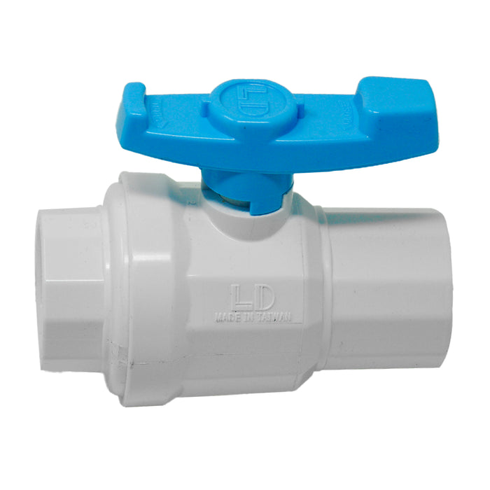 Aqualine PBV-100S 1-inch Plastic PVC Ball Valve with SLIP ends
