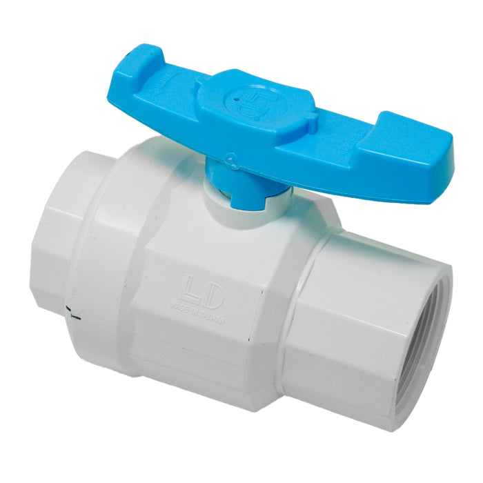 Aqualine PBV-200S 2-inch Plastic PVC Ball Valve with SLIP ends
