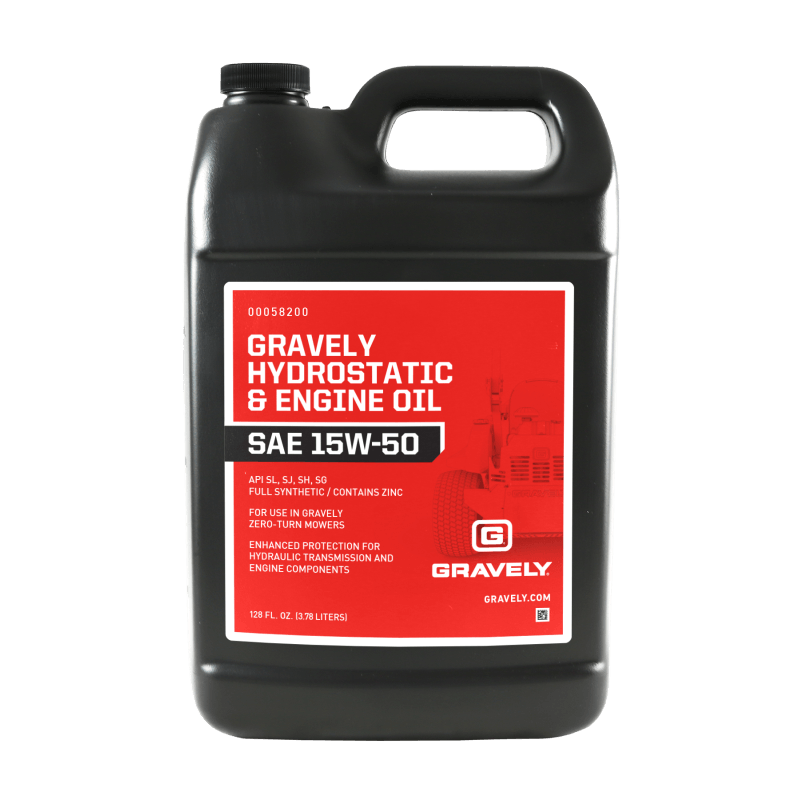 Gravely 00058200 15W-50 Hydrostatic & Engine Oil 1 Gallon