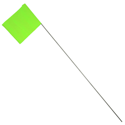 Bandera de alambre para marcar Blackburn Lime, 2 x 3 x 15 pulgadas.