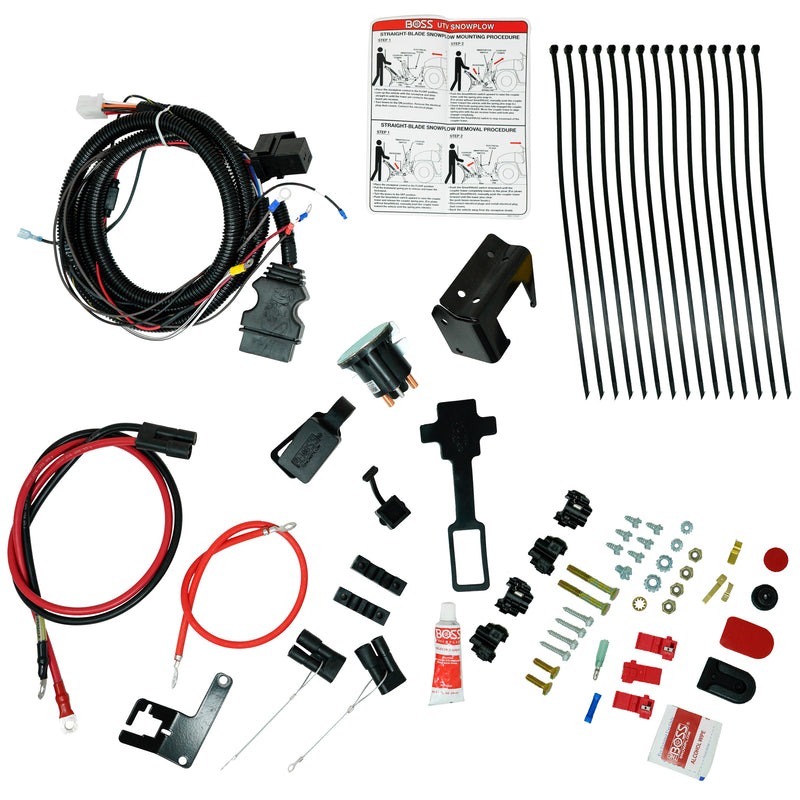 Boss MSC25007 Kit de cableado de arado en V y hoja recta UTV 12V