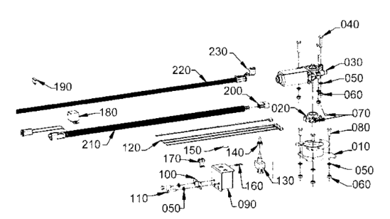 Kubota BX5442 Electric Chute Rotator Kit