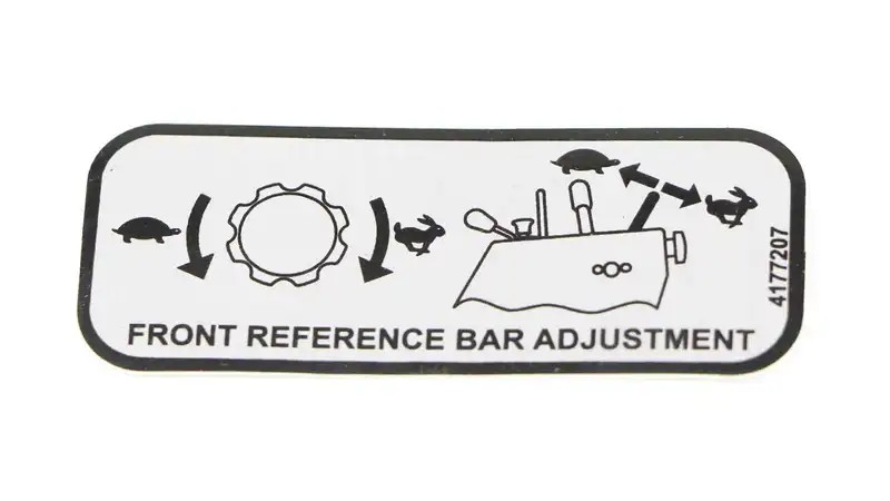 Bobcat 4177207 Label-Por Adjustment