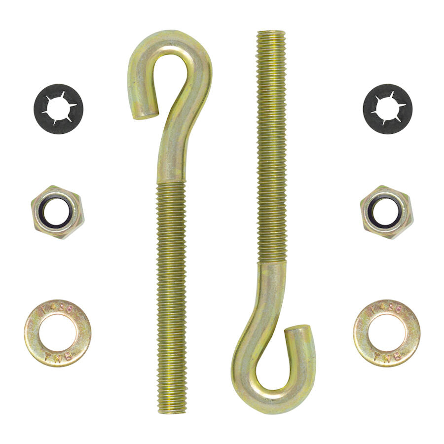 Boss HDW01744 Eye Bolt Kit 1/2" x 5-1/4" Bolt, Nut, Washer (QTY 2 ea)