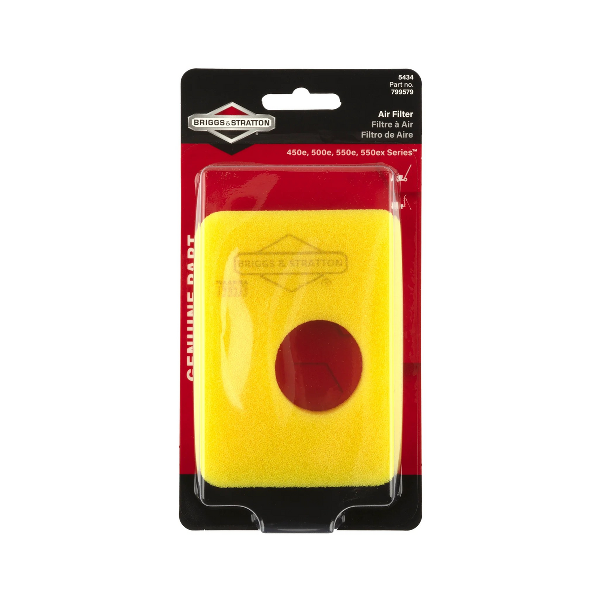 Filtro de espuma para aire acondicionado Briggs &amp; Stratton 5434K