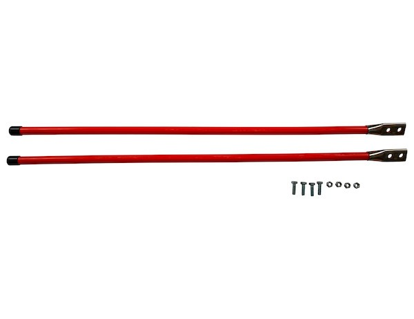 Productos del comprador 1308110 Parachoques atornillable naranja fluorescente de 3/4 x 36 pulgadas Ma