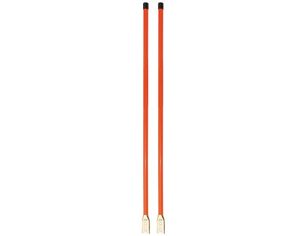 Productos del comprador 1308110 Parachoques atornillable naranja fluorescente de 3/4 x 36 pulgadas Ma