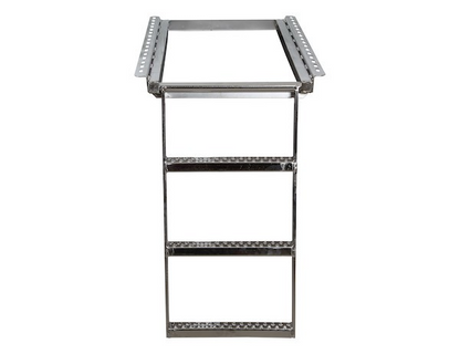 Buyers 5233001 3-Rung Stainless Steel Retractable Truck Step