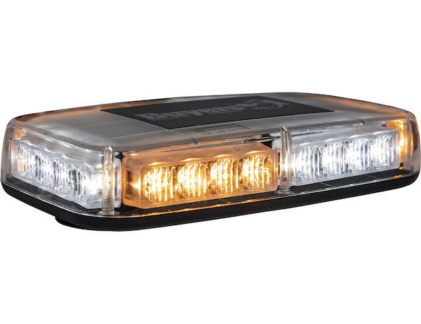 Buyers 8891042 Amber/Clear 11 Inch Rectangular Multi-Mount LED Mini Light Bar