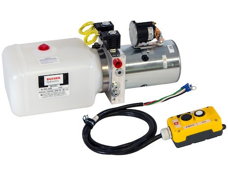 Buyers PU642TPA Unidad de potencia de puertos superiores de doble acción de 12 V