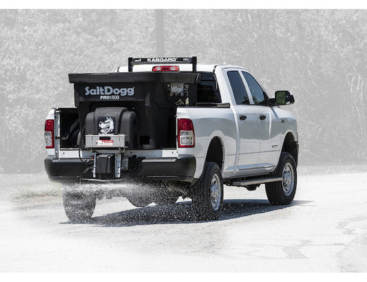 Compradores SaltDogg PRO1500 PRO Distribuidor de tolva de polietileno eléctrico