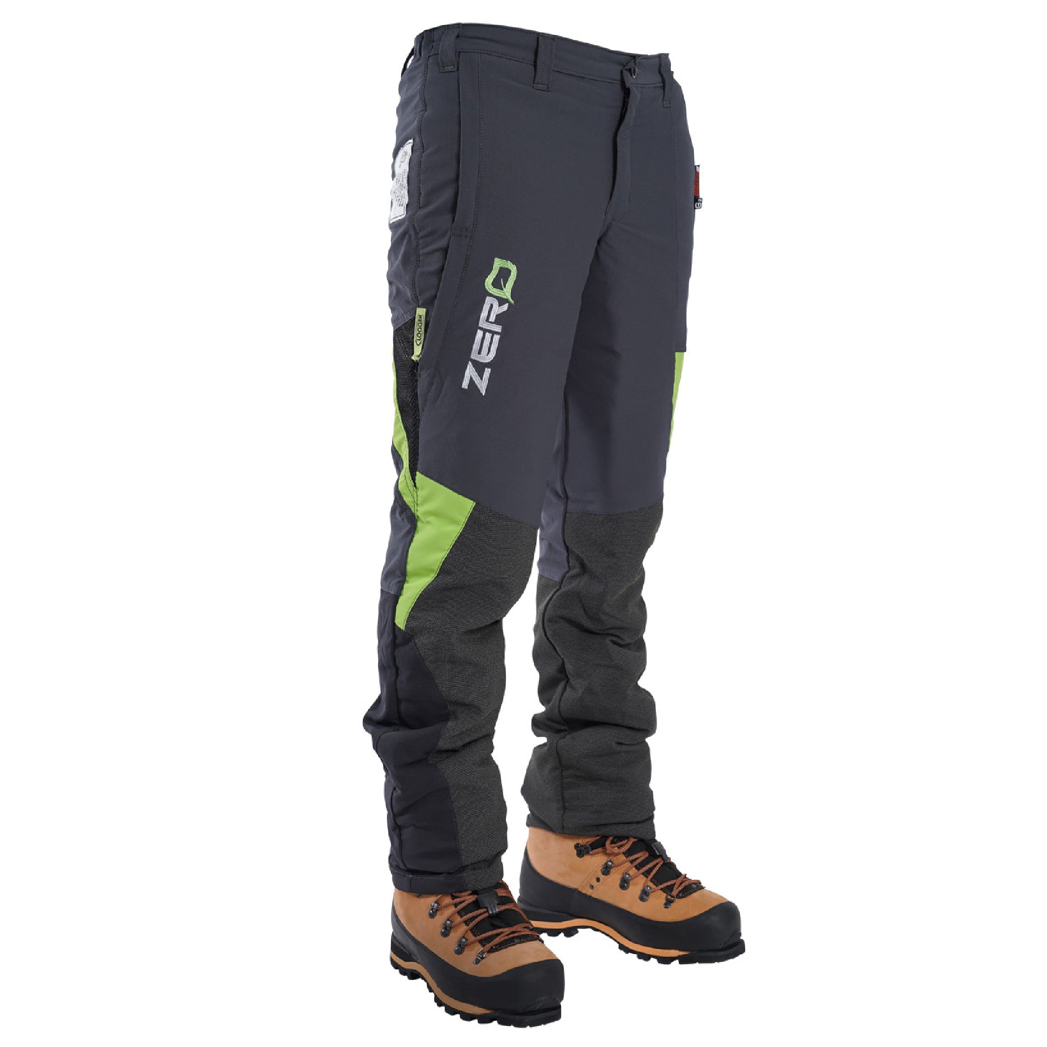 Clogger TU71Z Zero Gen2 Light & Cool Men's Arborist UL Chainsaw Pants - Grey/Green