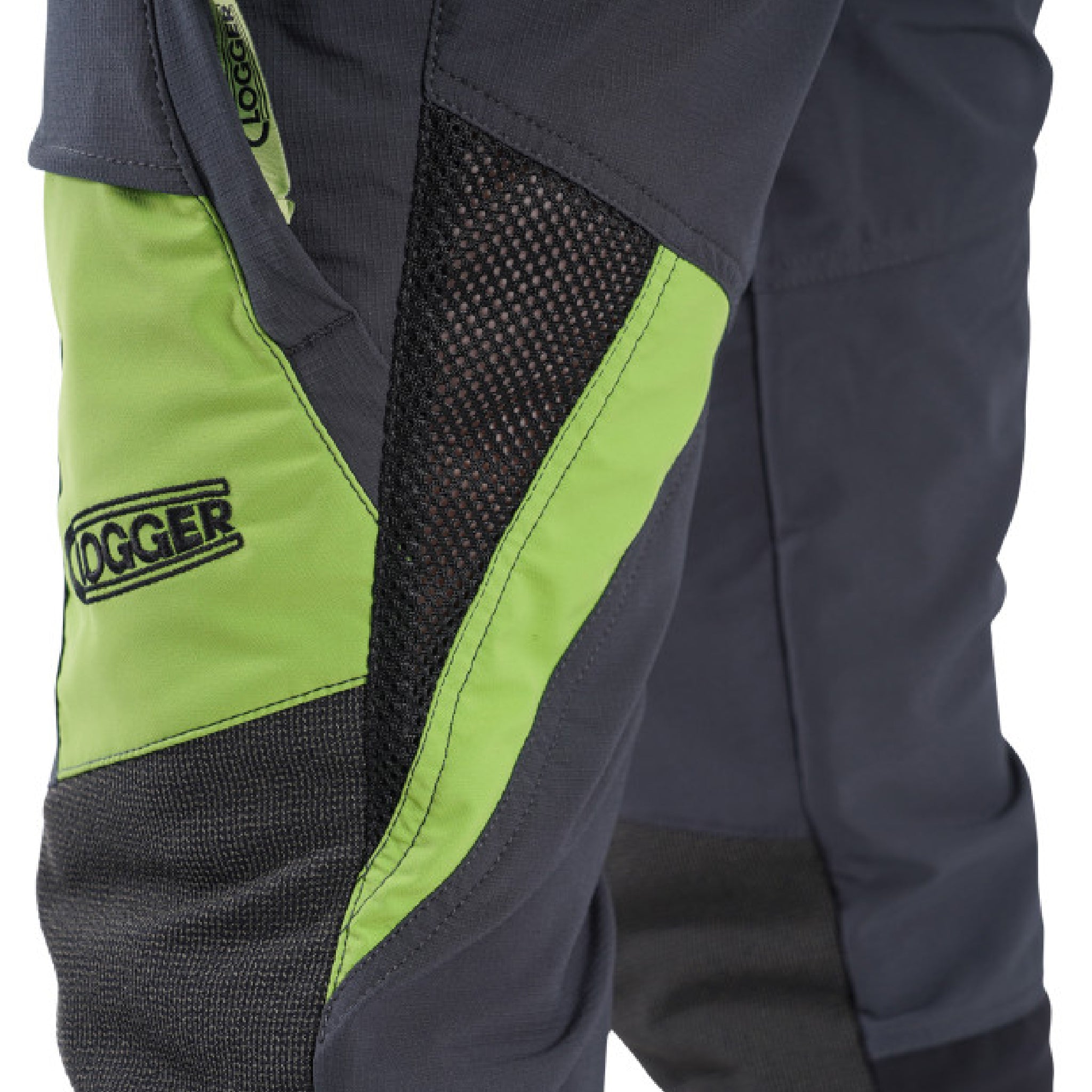 Clogger TU71Z Zero Gen2 Light & Cool Men's Arborist UL Chainsaw Pants - Grey/Green