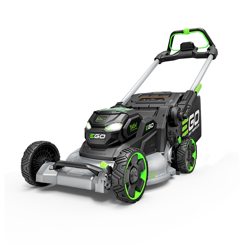 Ego Power+ LM2206SP Cortacésped autopropulsado con plataforma de aluminio de 22 pulg. (batería de 10 Ah, cargador de 700 W)