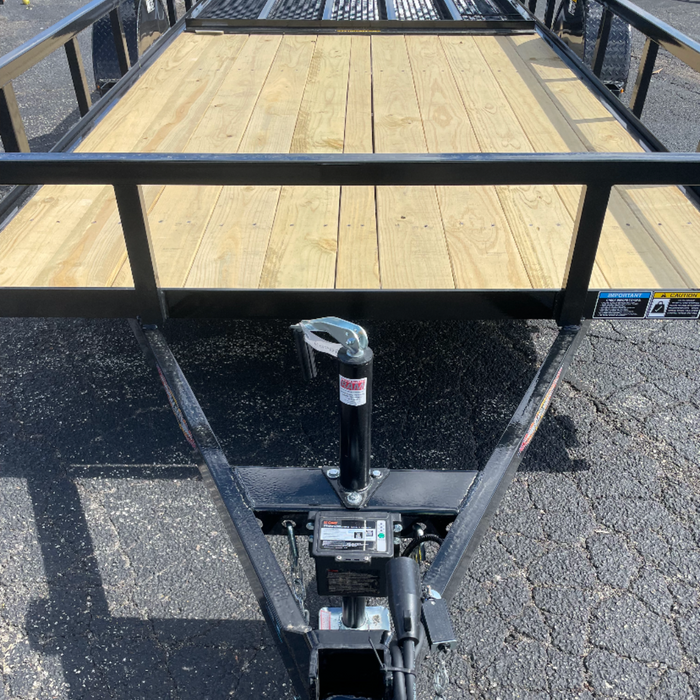 H&H H8214RS-050 14 Ft. Steel Rail Open Trailer