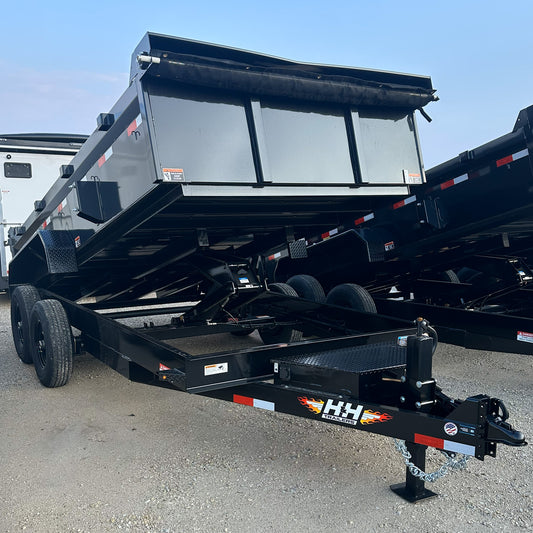 H&H Trailers H8314DBW-B-140 14 ft. Industrial Dump Trailer