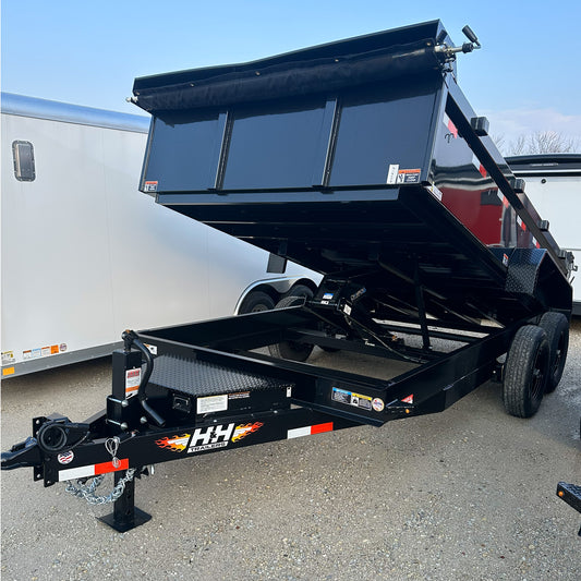 H&H Trailers H8314DBW-B-140 14 ft. Industrial Dump Trailer