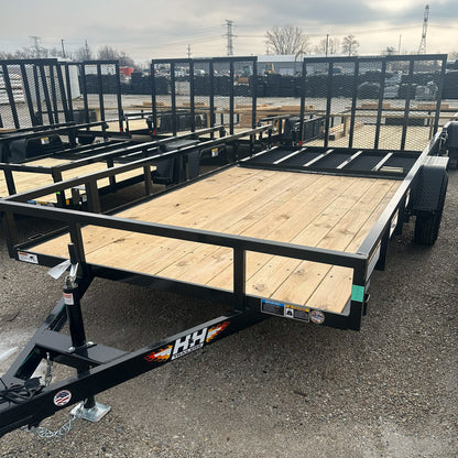 Remolque utilitario de acero H&H Trailers H8214RS-030 de 14 pies
