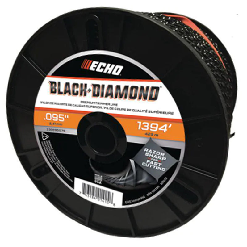 Echo 330095075 Black Diamond 0.095 In. x 1,394 Ft. Trimmer Line 5 LB