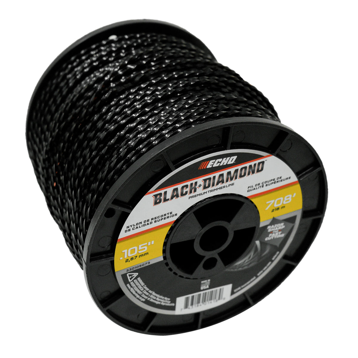 Hilo de corte Black Diamond para Echo 330105073 .105, carrete de 708 pies
