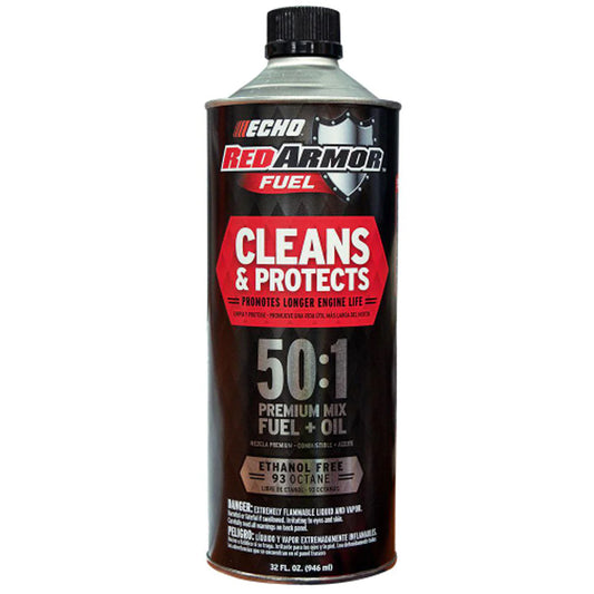 Echo Red Armor 50:1 Combustible premezclado sin etanol 32 oz.