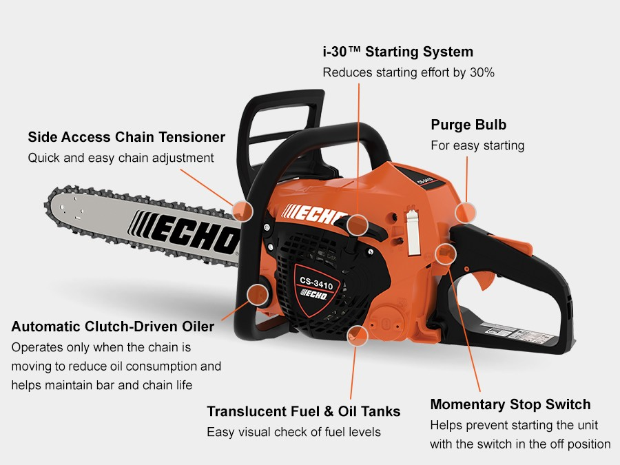 Motosierra Echo CS-3410-14/ 34,4 CC/ 14"