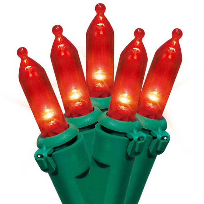 Holiday Light Incandescent 100ct Mini Red