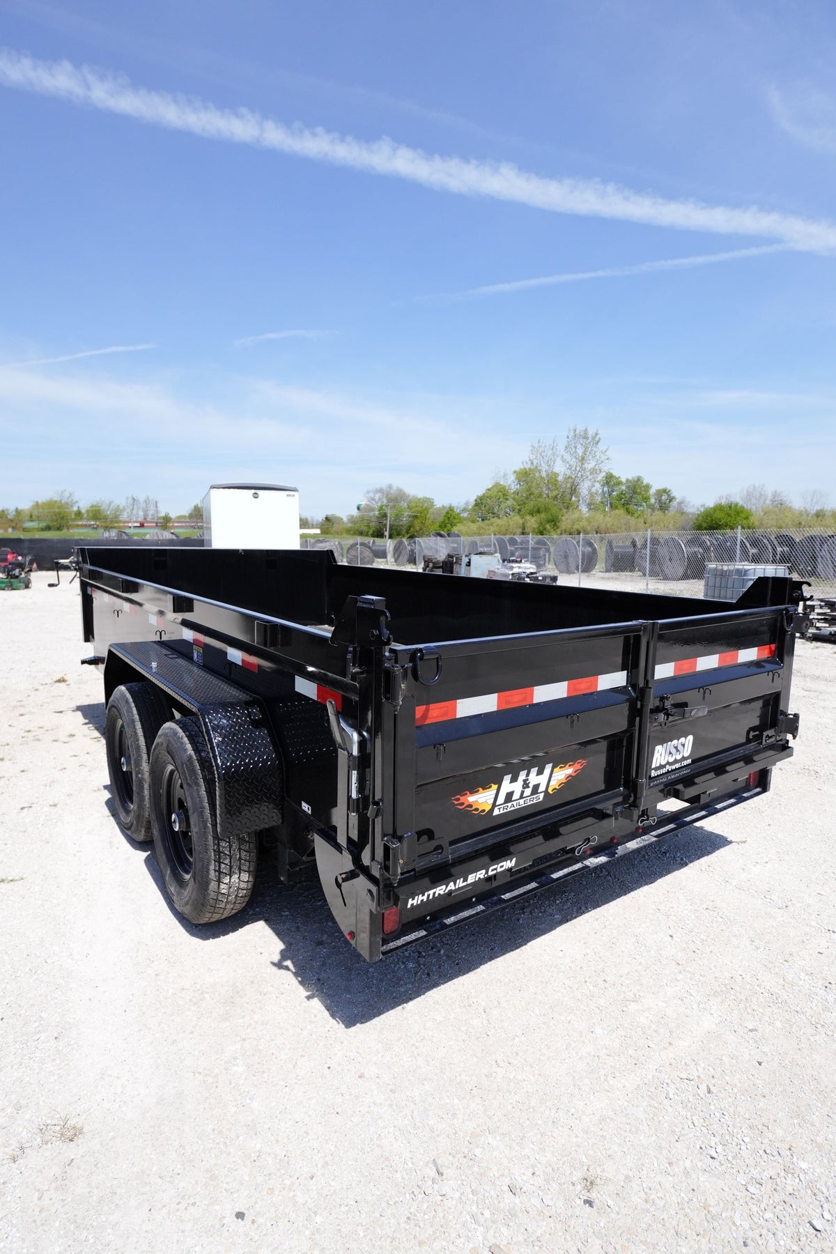 H&H Trailers H8314DBW-B-140 14ft. Industrial Dump Trailer
