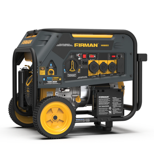 Firman H08051 Dual Fuel Portable Generator 8000W Electric Start 120/240V