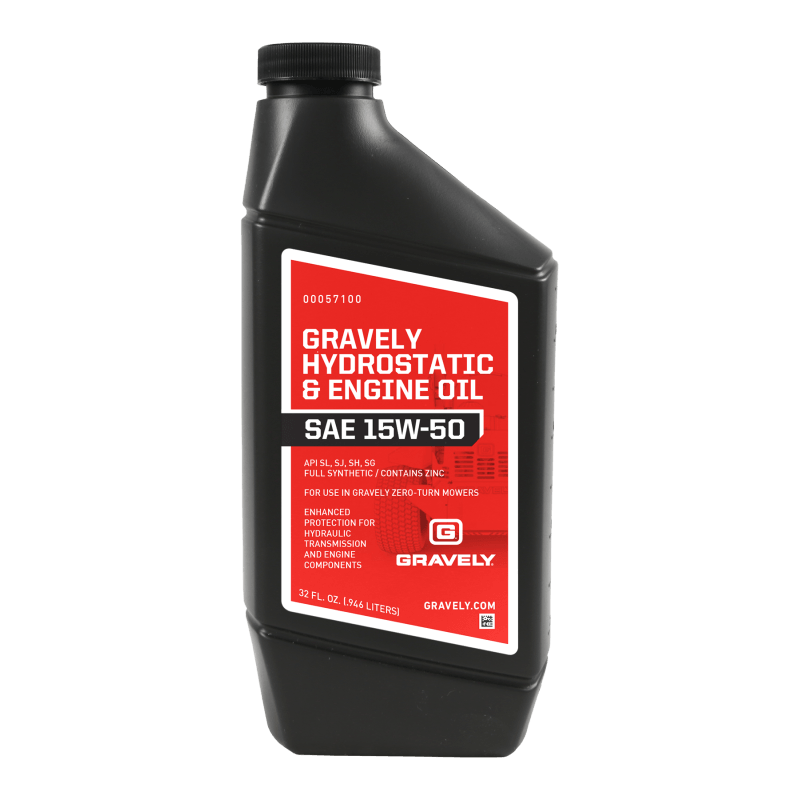 Aceite hidráulico Gravely 00057100 15W50 de 32 oz.