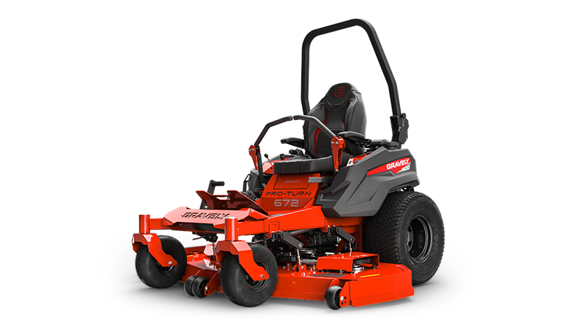 Gravely 992502 Pro-Turn 672 35hp Kawasaki FX1000V con plataforma de 72" de calibre 7 X-Factor 3 y transejes Parker HTG