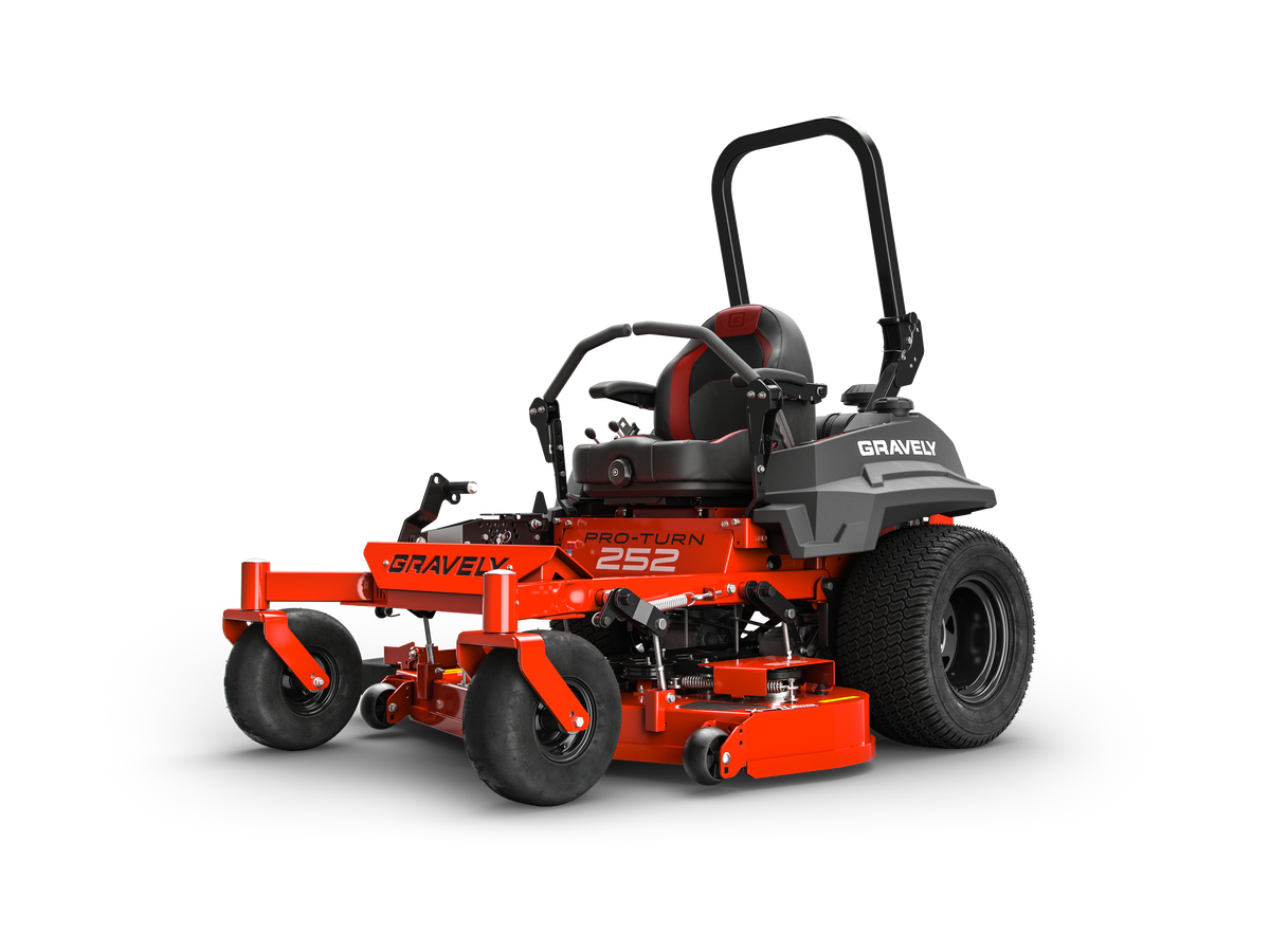 Gravely 992550 Pro-Turn 252 27hp Kawasaki FX850V con plataforma X-Factor II de calibre 7 de 52" transejes ZT 5400