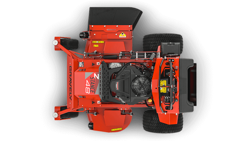 Gravely 994159 Z-Stance 48 22hp Kawasaki FS651V con plataforma flotante de fabricación de calibre 10 de 48" y transejes ZT-3100