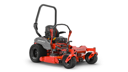 Gravely 997009 Pro-Turn EV 52 con descarga trasera, plataforma X-Factor 3 de 52" calibre 7, 4 baterías de iones de litio