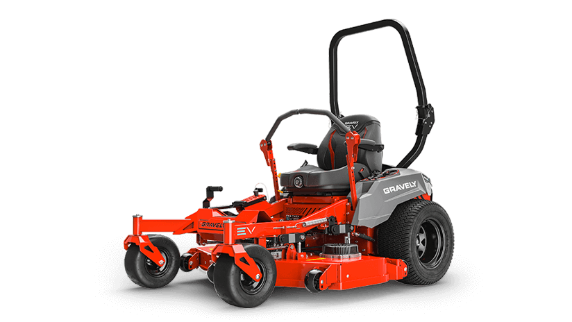 Gravely 997009 Pro-Turn EV 52 con descarga trasera, plataforma X-Factor 3 de 52" calibre 7, 4 baterías de iones de litio