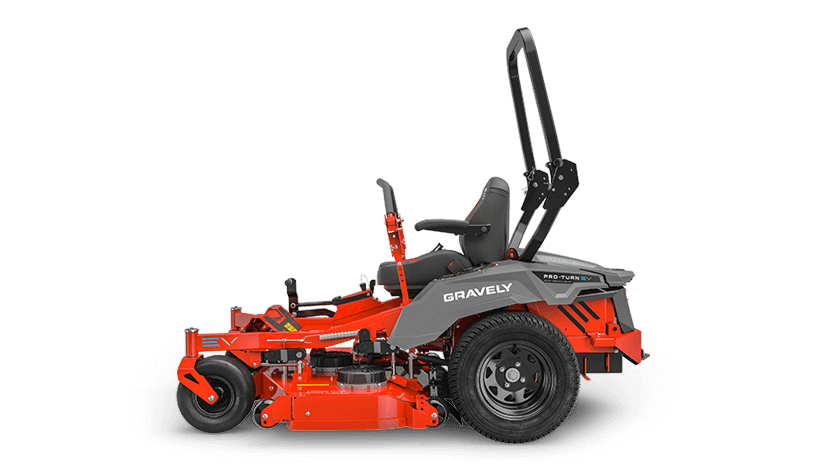 Gravely 997009 Pro-Turn EV 52 con descarga trasera, plataforma X-Factor 3 de 52" calibre 7, 4 baterías de iones de litio