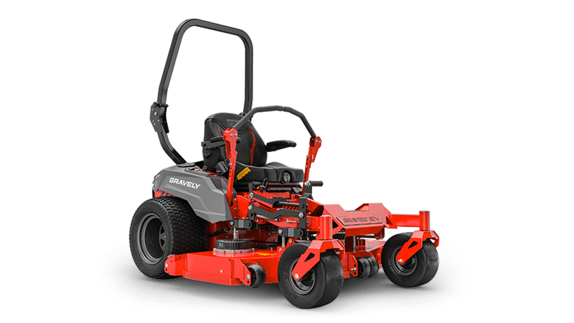Gravely 997010 Pro-Turn EV 60 descarga trasera, con plataforma X-Factor 3 de 60" y calibre 7, 4 baterías de iones de litio