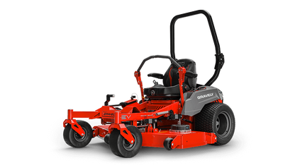 Gravely 997010 Pro-Turn EV 60 descarga trasera, con plataforma X-Factor 3 de 60" y calibre 7, 4 baterías de iones de litio