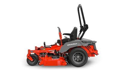 Gravely 997010 Pro-Turn EV 60 descarga trasera, con plataforma X-Factor 3 de 60" y calibre 7, 4 baterías de iones de litio