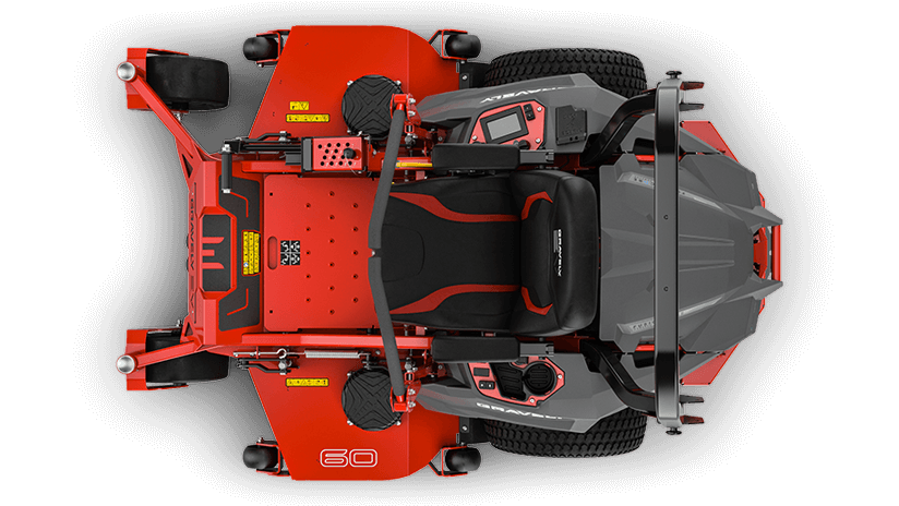 Gravely 997010 Pro-Turn EV 60 descarga trasera, con plataforma X-Factor 3 de 60" y calibre 7, 4 baterías de iones de litio