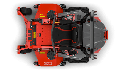 Gravely 997010 Pro-Turn EV 60 descarga trasera, con plataforma X-Factor 3 de 60" y calibre 7, 4 baterías de iones de litio