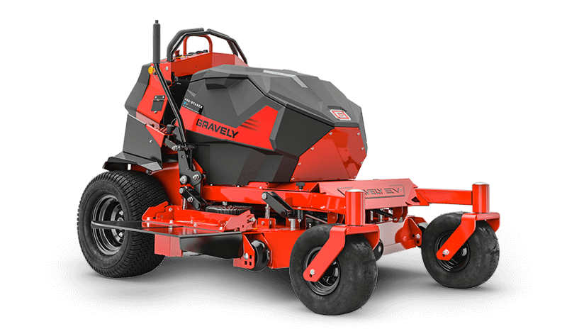 Gravely 998001 Pro-Stance EV 48 Descarga lateral con plataforma X-Factor 3 de 48" y calibre 7, 4 baterías de iones de litio