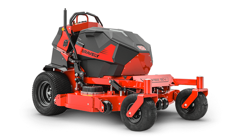 Gravely 998005 Pro-Stance EV 52 Descarga trasera con plataforma X-Factor 3 de calibre 7 de 52" y 4 baterías de iones de litio