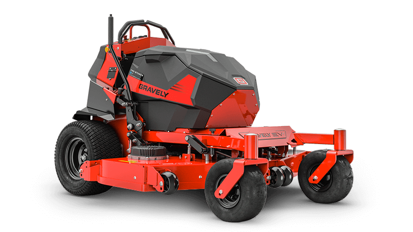 Gravely 998006 Pro-Stance EV 60 descarga trasera con plataforma X-Factor 3 de 60" calibre 7, 4 baterías de iones de litio